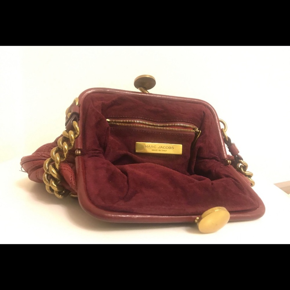 Marc Jacobs Quilted Leather Stam bag with brass